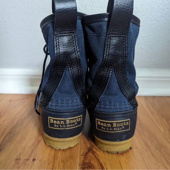 L.L. Bean Shoes Ll Bean Kids Blue Waxed Canvas Boots Poshmark